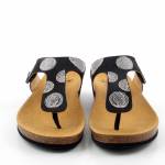 SCHOLL DUBAI FLIP-FLOP MED czarne japonki damskie