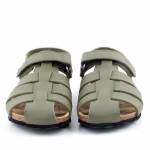 GEOX J458LA 000BC GHITA C3009 zielone sandały młodzieżowe wl24