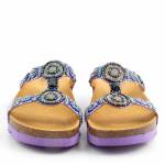 SCHOLL NEW BOGOTA WEDGE MED fioletowe klapki damskie wl25 MF266071033