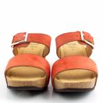 SCHOLL RAVELLO 2 STRAPS MED czerwone klapki damskie wl25 MF320451555