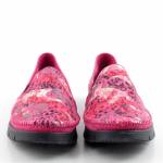MACIEJKA 03512-73 fuxia złote półbuty damskie wl26