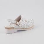 Scholl Clog super comfort 41-46 białe klapki *drewno*