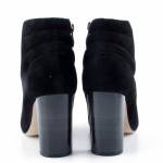 CAPRICE 25316 czarne zamszowe botki damskie *DZ*