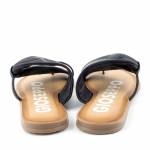 GIOSEPPO 59816-P czarne klapki damskie Black
