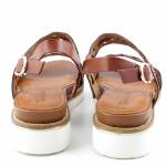 TAMARIS 28223-26 brązowe sandały damskie1-1-28223-26 379 COGNAC/CROCO