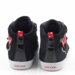 GEOX B26D5D 022HH KILWI C0048 czarne czerwone półbuty dzięcięce