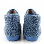 SCHOLL MADDY BOOTIE MED blue niebieskie damskie pantofle MF309091007