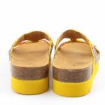 SCHOLL NEW BOGOTA WEDGE MED żółte klapkidamskie wl25 MF266072007