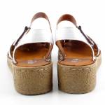 RIXA SHOES 58C2936 białe sandały damskie wl26