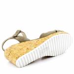 CAPRICE 28713-26 khaki sandały damskie 9-9-28713-26 759 CACTUS SUEDE