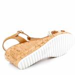 CAPRICE 28712-26 brązowe sandały damskie 9-9-28712-26 419 CREAM COMB