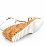 CAPRICE 28712-26 kremowe sandały damskie9-9-28712-26 419 CREAM COMB