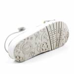 GEOX J15EAC COSTAREI zebra srebrne sandały J15EAC 004BN C0598