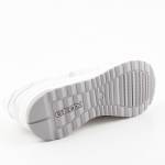 GEOX D252SA 08522 AIRELL C1352 białe srebrne półbuty damskie