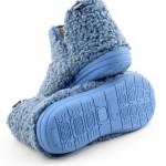 SCHOLL MADDY BOOTIE MED blue niebieskie damskie pantofle MF309091007