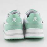 RIEKER 42509-81 białe błękitne sneakersy damskie wl24