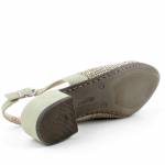 RIEKER 47060-52 zielone sandały damskie wl25