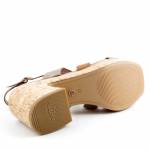 TAMARIS 28312-44 392 COGNAC COMB brązowe złote sandały damskie wl25