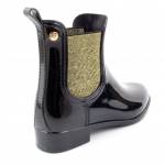 GIOSEPPO DERBY BLACK/GOLD CZARNE ZŁOTE KALOSZE *DP*