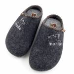 MANITU 220247 GRAFITOWE PANTOFLE MP*