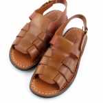 JUCARO 9078 CUERO BRĄZOWE ESPANA SANDAŁY *ML*