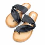 GIOSEPPO 59816-P czarne klapki damskie Black