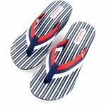 GIOSEPPO 48666-P CASIS granatowe czerwone białe klapki damskie Navy