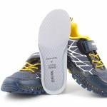 GEOX J15AXB TUONO granatowe żółte półbuty chłopięce sportowe J15AXB 014CE C0657