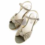 CAPRICE 28713-26 khaki sandały damskie 9-9-28713-26 759 CACTUS SUEDE