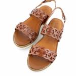 TAMARIS 28223-26 brązowe sandały damskie1-1-28223-26 379 COGNAC/CROCO