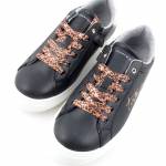 TOMMY HILFIGER T3A4-31164-1242X208 czarne półbuty młodzieżowe