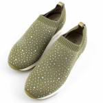 CAPRICE 24700-28 khaki półbuty damskie