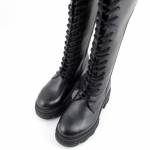 MARCO TOZZI 25603-29 BLACK ANTIC czarne trzewiki damskie