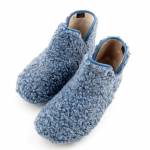SCHOLL MADDY BOOTIE MED blue niebieskie damskie pantofle MF309091007