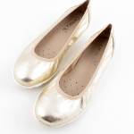 CAPRICE 22150-42 PLATIN METAL. platynowe balerinki damskie wl24