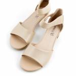 CAPRICE 28212-42 402 BEIGE NAPPA beżowe sandały damskie wl24