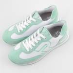 RIEKER 42509-81 białe błękitne sneakersy damskie wl24