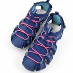 GEOX J45GRB 015CE WHINBERRY C4268 granatowe różowe sandały młodzieżowe wl24