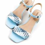 CAPRICE 28320-42 829 LT.BLUE COMB błękitne sandały damskie wl24