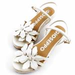 GIOSEPPO SAMSULA 71149-P Off-White Ecri sandały damskie wl24