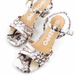 GIOSEPPO KUTALLI 71732-P Off-White beżowe sandały damskie wl24