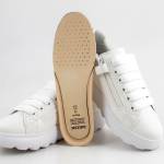 GEOX J55MRA 000BC PUFFYPOP C0588 białe kremowe półbuty młodziezowe wl25