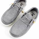 PITAS WP150 Wallabi Knitted Gris szare półbuty męskie wl25