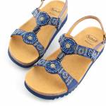 SCHOLL BOGOTA SANDAL MED navy blue niebieskie sandały damskie MF320061040 wl25