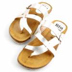 BLU SANDAL 8930 złote multi klapki damskie wl25 ESPANA IBIZA YOKONO