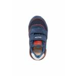 GEOX B023CC ALBEN granatowe czerwone półbuty *KL*