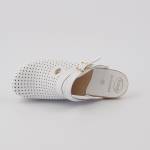 Scholl Clog super comfort 41-46 białe klapki *drewno*