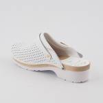 Scholl Clog super comfort 41-46 białe klapki *drewno*