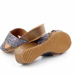 HEE 17080 GLITER PLOMO CZARNE KLAPKI *DL*