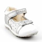 GEOX B52E6A C0434 bubble silver white BALERINKI *KP*